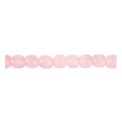 Rose Quartz Semi Precious Nugget Shape Beads 10x12mm, 16&quot;/40cm Strand