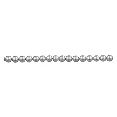 Cultured Pearls Fresh Water, 6-6.5mm, Silver Grey, Potato Round, 16&quot;/40cm