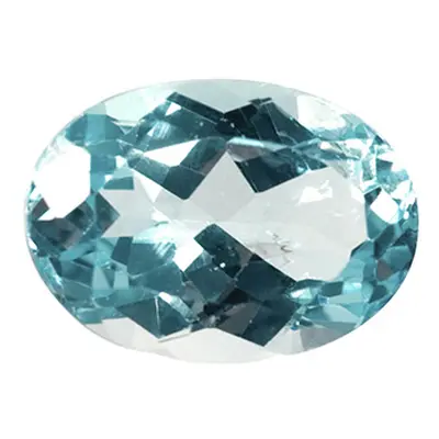 Sky Blue Topaz, Oval, 14x10mm, Treated