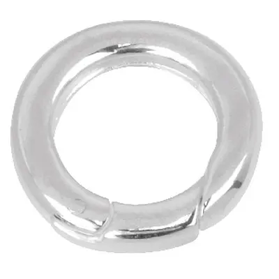 Sterling Silver Round Heavyset Spring Gate Clasp 20 X 3mm