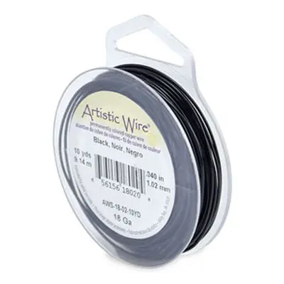 Beadalon Artistic Wire 18 Gauge Black 1.0mm X 9.1m