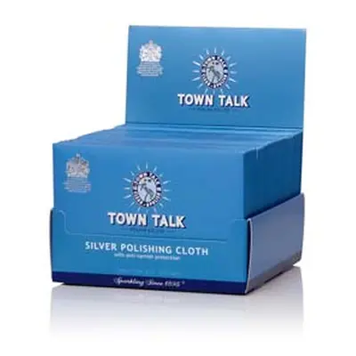 Town Talk Silver Cloth Small, 12.5cm X 17.5cm, Anti-tarnish, Trade Pack of 50