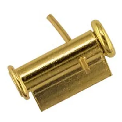 18ct Yellow Gold Tube Brooch Catch 6.5mm Side Opening