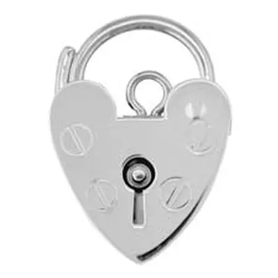 Sterling Silver Padlock Plain 9mm