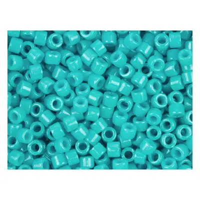 Miyuki 11/0 Delica Seed Beads Dyed Opaque Turquoise Green 7.2g Tube, Miyuki Code Db658