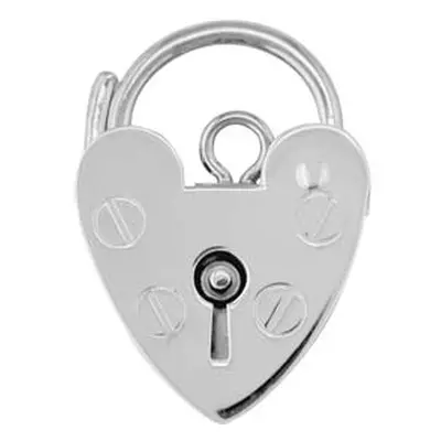 Sterling Silver Padlock Plain 15mm