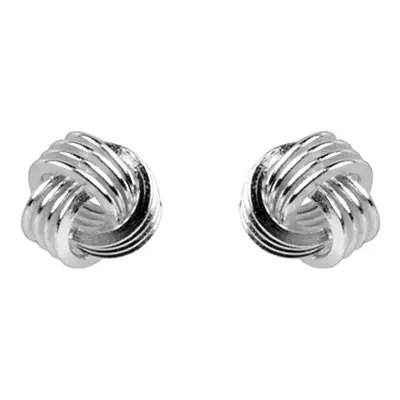 Sterling Silver Earrings Knot Stud