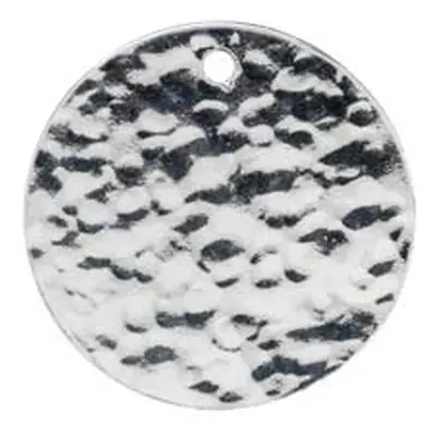 Sterling Silver Round Hammered Blank 20mm