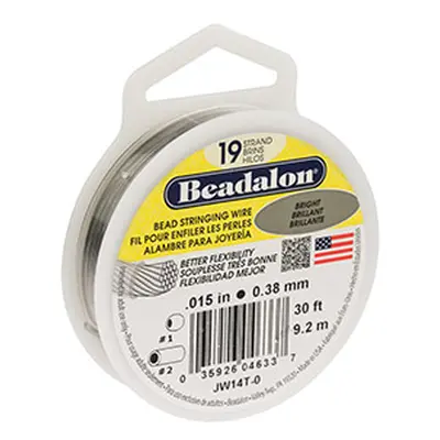 Beadalon 19 Strand Bright 0.38mm X 9.2m Wire