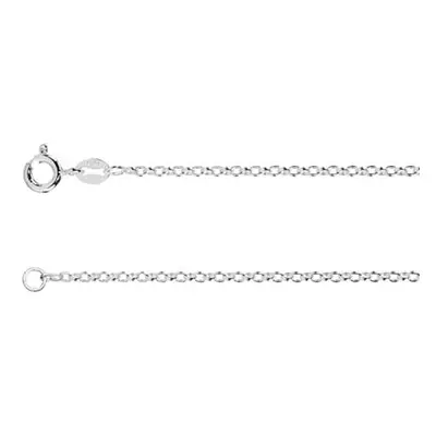 Sterling Silver 1.7mm Belcher Chain 16&quot;/40cm Unhallmarked 100% Recycled Silver