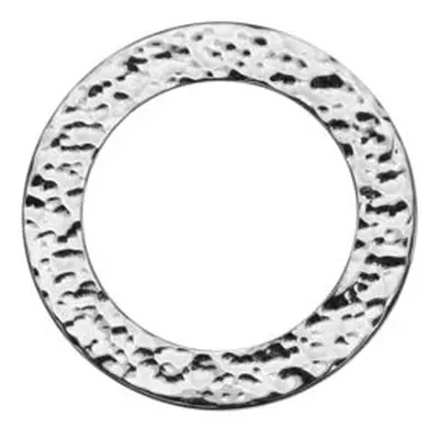 Sterling Silver Washer Hammered Blank 25mm