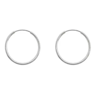 Sterling Silver Endless Hoops 18mm Pack of 2