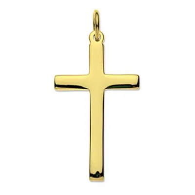 9ct Yellow Gold Cross, Medium Heavy Latin Hallmarked