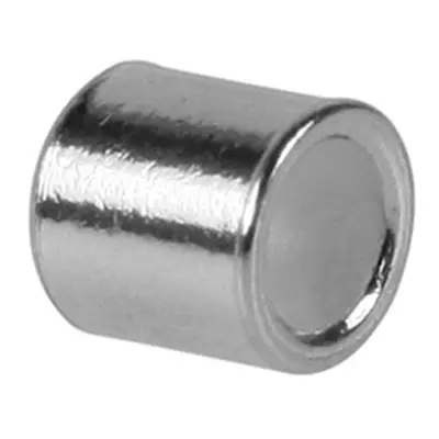 Sterling Silver Plain Crimp Tube, Pack of 100 0.8mm Inside Diameter X 1mm Long