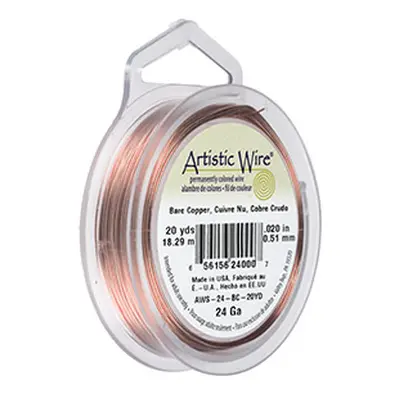 Beadalon Artistic Wire 24 Gauge Bare Copper 0.51mm X 18.2m