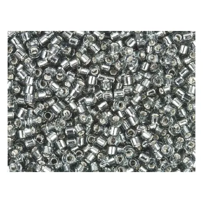 Miyuki 11/0 Delica Seed Beads Silver Lined Grey 7.2g Tube, Miyuki Code Db048