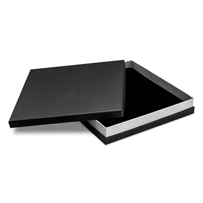 Black And Silver Metallic Collarette Box