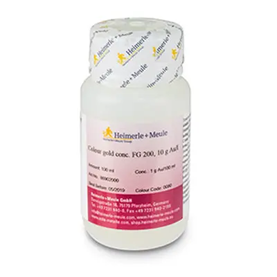 Heimerle + Meule Gold Plating Solution Concentrate 100ml 1g Au/100ml 18ct Rose Fg0080, Un1935