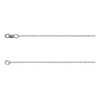 Argentium 960 1.3mm Oval Trace Chain 16&quot;/40cm