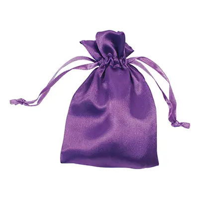 Satin Pouch Purple 10cm X 13.9cm Pack of 6