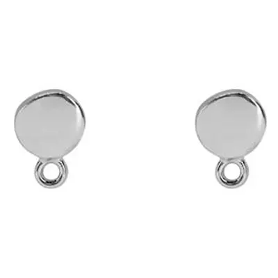 Sterling Silver Round Ear Stud And Ring 6mm Pack of 2, 100% Recycled Silver