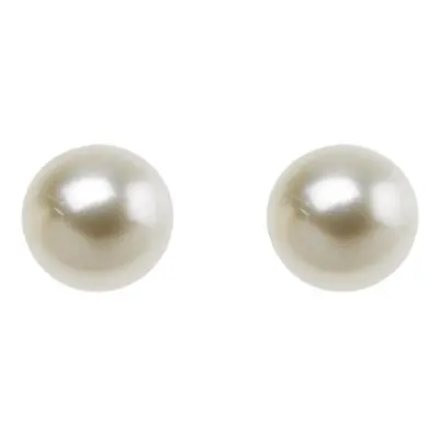 Cultured Pearl Pair Full Round Half Drilled 3.5-4mm White Freshwater