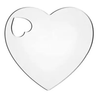 Sterling Silver Heart 20mm Stamping Blank