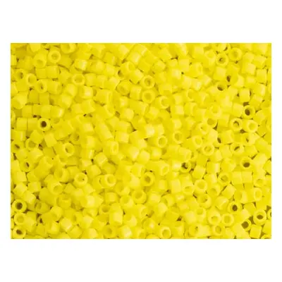 Miyuki 11/0 Delica Seed Beads Opaque Yellow 7.2g Tube, Db721