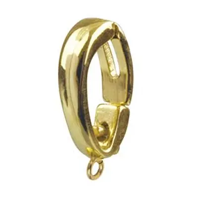 9ct Yellow Gold Clip Bail With Figure Of 8, Large