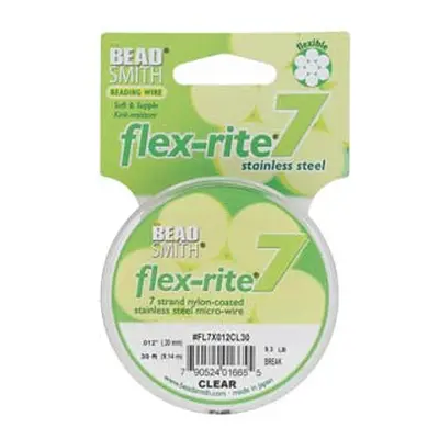 Beadsmith Flexrite, 7 Strand, Clear, 0.30mm, 9.1m