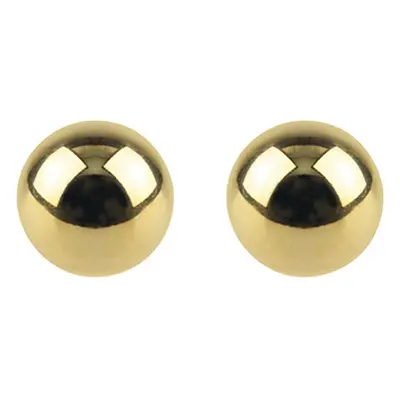 9ct Yellow Gold Pair 6mm Light Weight Ball Studs