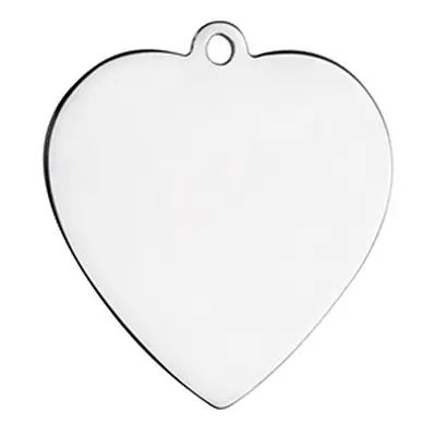 Sterling Silver Heart 25mm Stamping Blank