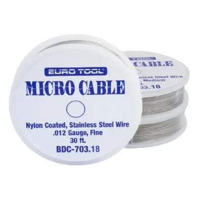 Eurotool Micro Cable Nylon Coated Stainless Steel Wire 0.46mm