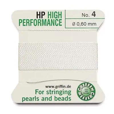 Griffin High Performance, Bead Cord, White, Size 4