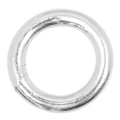 Sterling Silver 4mm Closed, Pack of 10, Jump Rings, 4mm Diameter X 0.8mm Round Wire