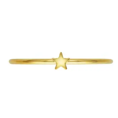 Gold Filled Star Design Stacking Ring Small