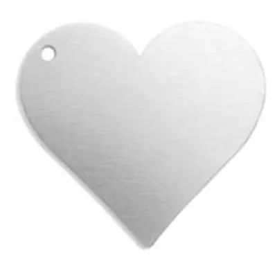 ImpressArt Aluminium Heart 19mm Stamping Blank Pack of 15 Pierced Hole