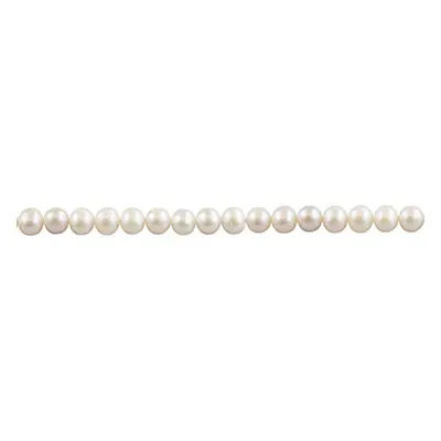 Cultured Pearls Fresh Water, 6-6.5mm, White, Potato Round, 16&quot;/40cm