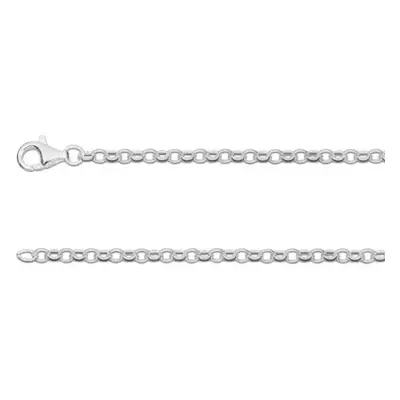 Sterling Silver 2.5mm Belcher Chain 28&quot;/71cm Hallmarked, 100% Recycled Silver