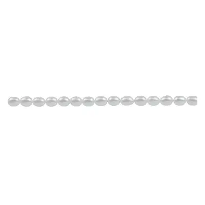 Cultured Pearls, 7x5mm, Natural White, Rice, 16&quot;/40cm