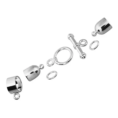 Kumihimo Bullet Finding Set 4mm Silver Plated