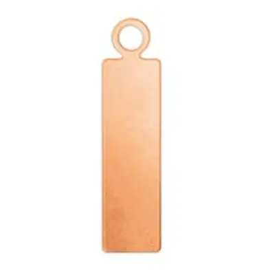 ImpressArt Copper Rectangular Bar 16x5mm Stamping Blank Pack of 10