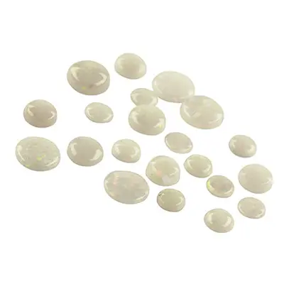 Opal, Round Cabochon, 3mm+ Mixed Sizes, Pack of 20