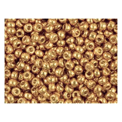 Miyuki 11/0 Round Seed Beads Duracoat Galvanized Yellow Gold 24g Tube, Miyuki Code 4203