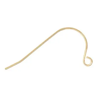 Gold Filled Plain Hook Wire 36mm Pack of 6