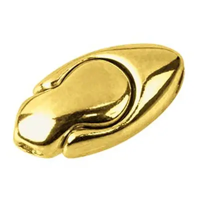 Gold Plated Sterling Silver Magnetic Clasp Oval 10x5mm