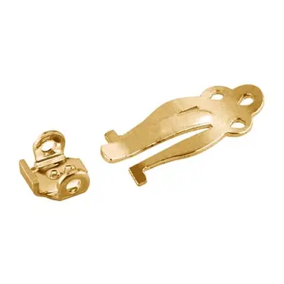 9ct Yellow Gold Ear Clip Flat Stamped Unassembled - Medium