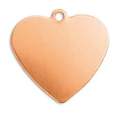 ImpressArt Copper Heart 16mm Stamping Blank Pack of 6