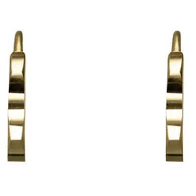 9ct Yellow Gold Hexagon Hoop Earrings