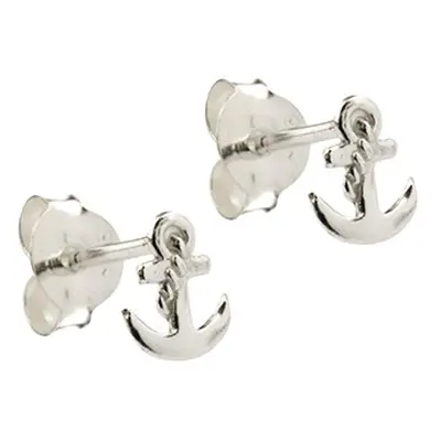 Sterling Silver Anchor Stud Earrings